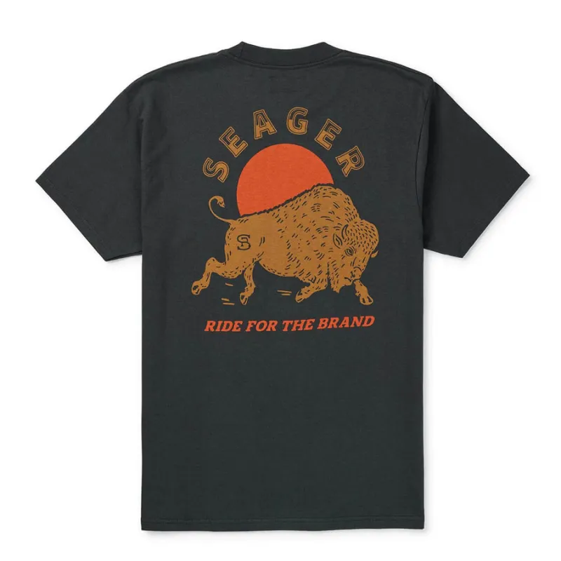 Seager Ride For The Brand Tee - Vintage Black sold by Sun Diego Boardshops