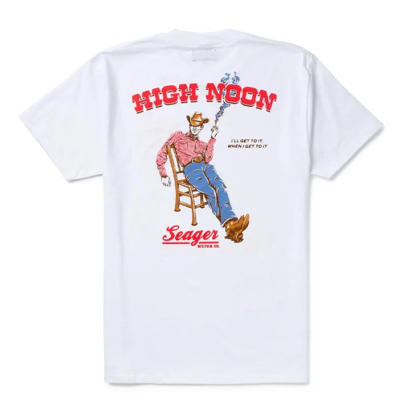 Seager High Noon Tee - White sold by Sun Diego Boardshops