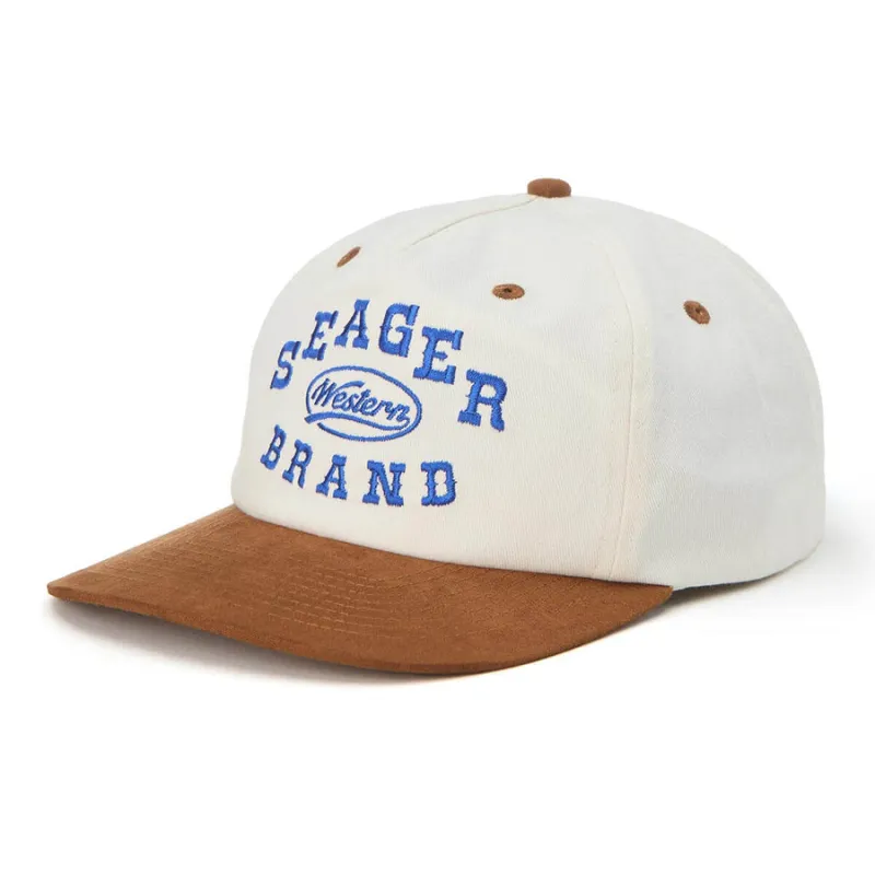 Seager Saloon Snapback - Cream/Brown sold by Sun Diego Boardshops