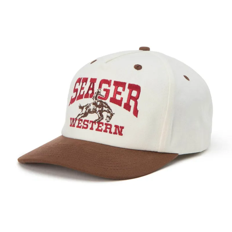 Seager Rodeo Snapback - Cream/Brown sold by Sun Diego Boardshops