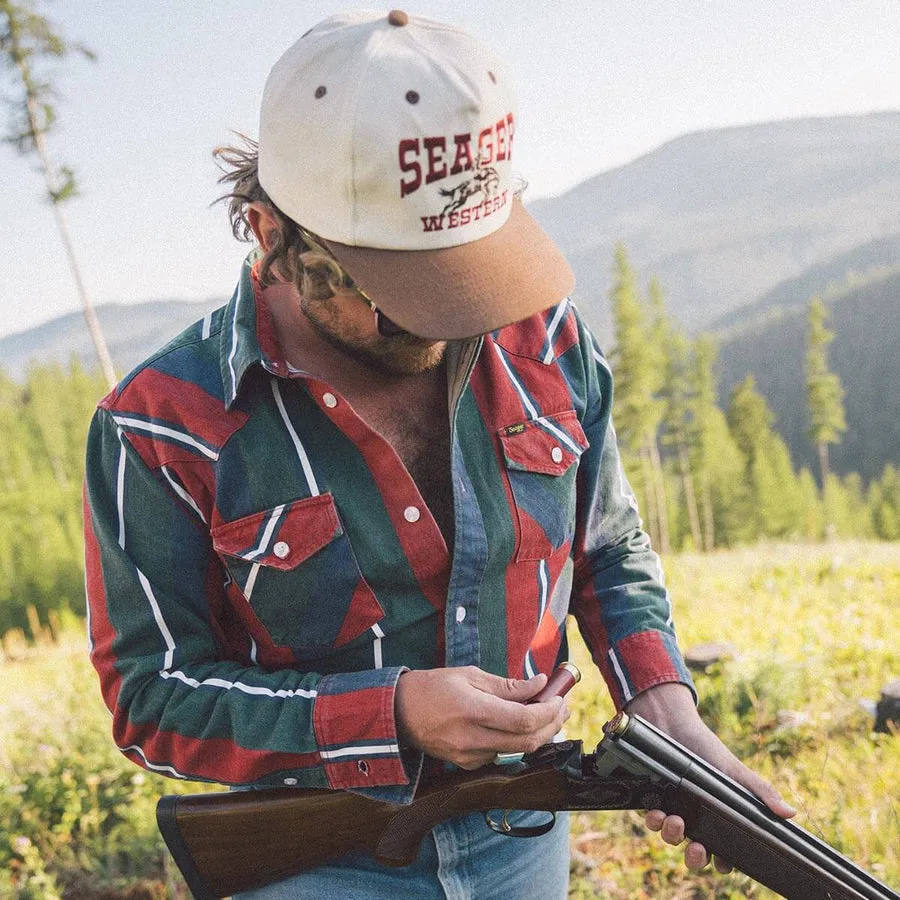 Seager Rodeo Snapback - Cream/Brown sold by Sun Diego Boardshops product image thumbnail 2
