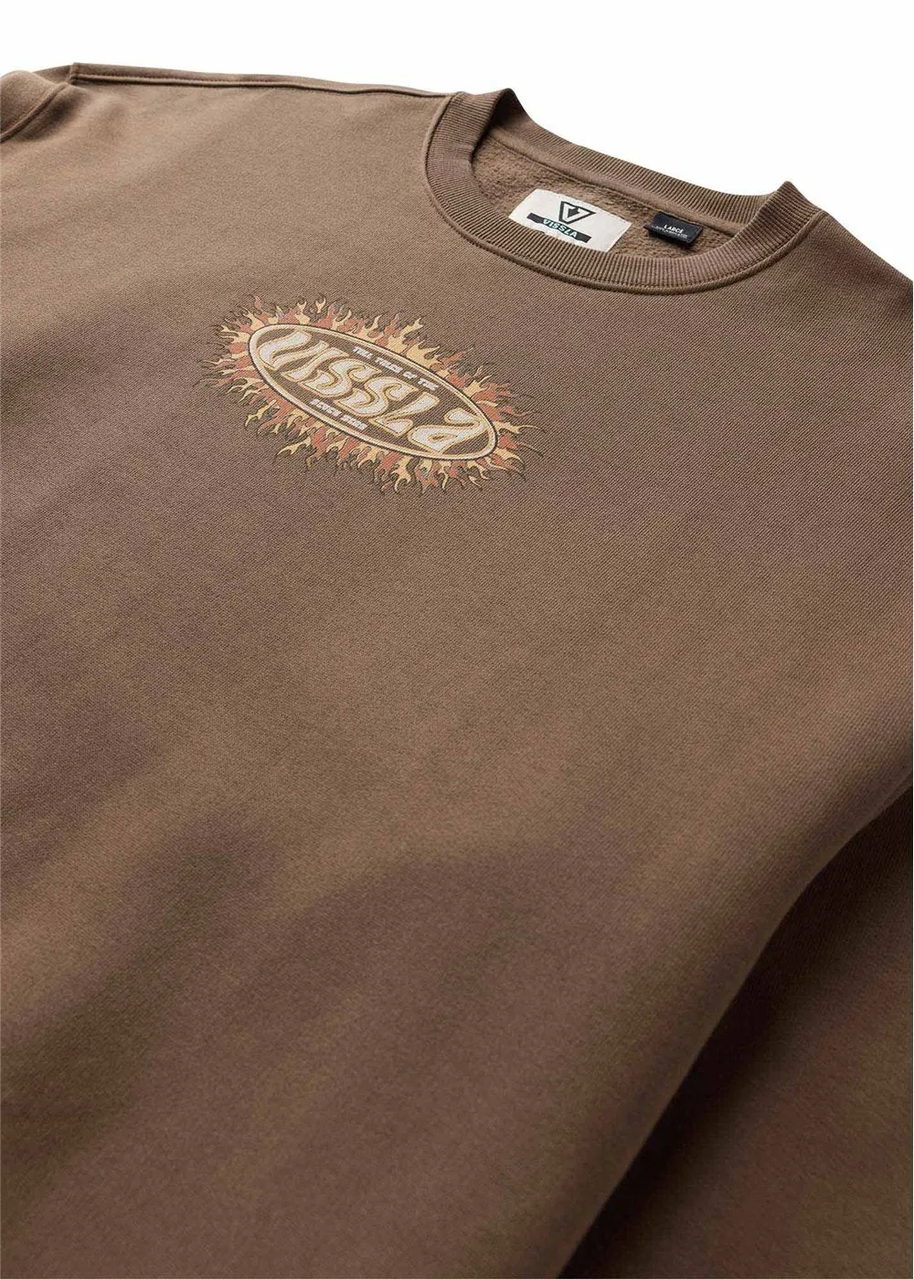 Vissla Play With Fire Eco Crew Fleece - Dark Earth sold by Sun Diego Boardshops product image thumbnail 3