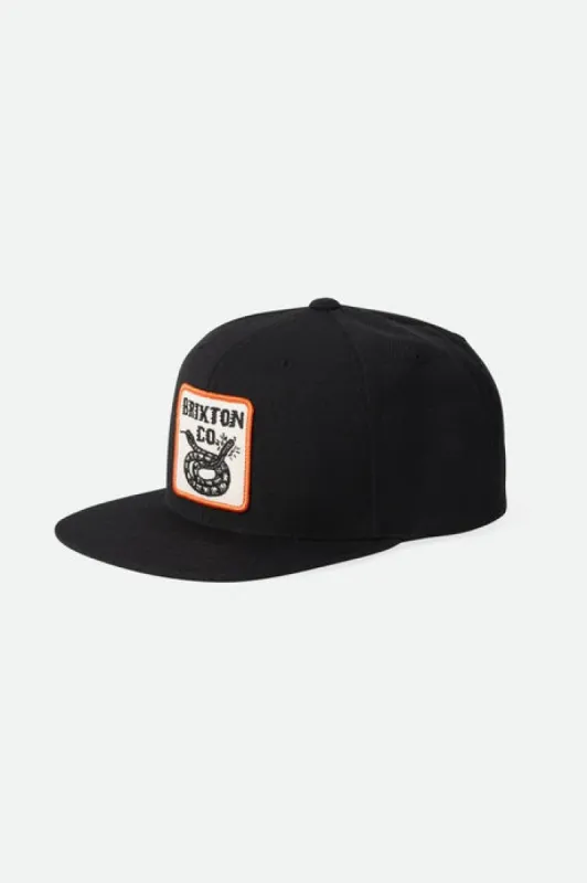 Brixton Homer Mp Snapback - Black made by Brixton