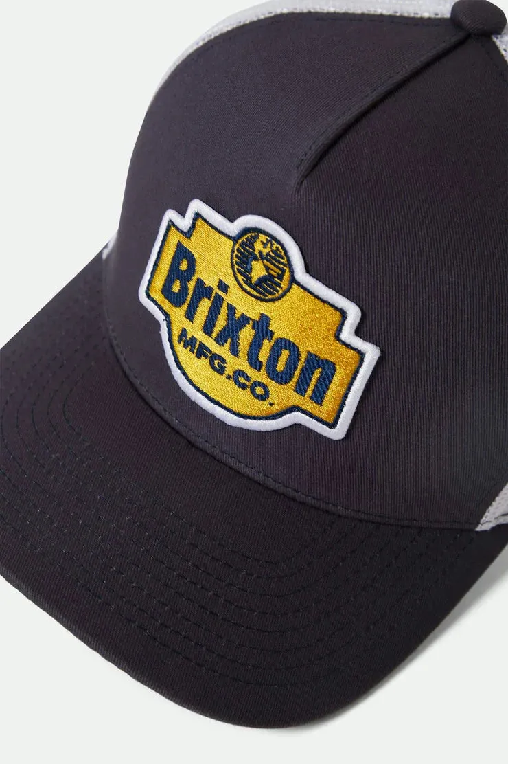 Brixton Genuine Quality Netplus Trucker Hat - Mood Indigo/White sold by Sun Diego Boardshops product image thumbnail 3