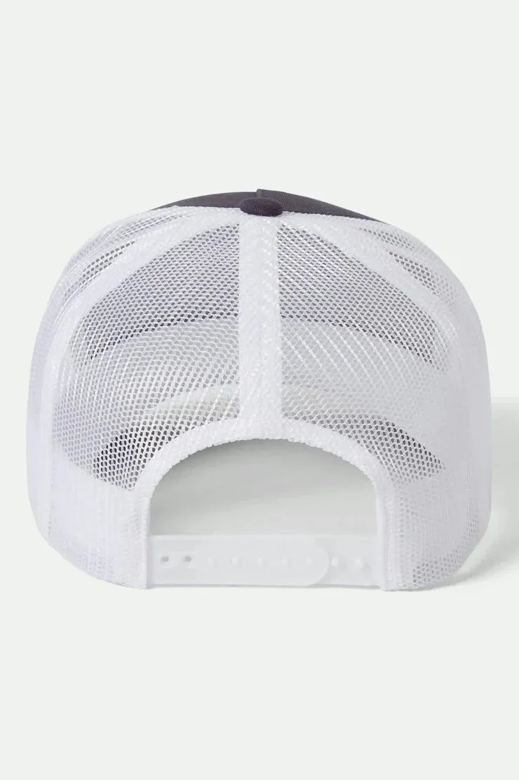 Brixton Genuine Quality Netplus Trucker Hat - Mood Indigo/White sold by Sun Diego Boardshops product image thumbnail 2