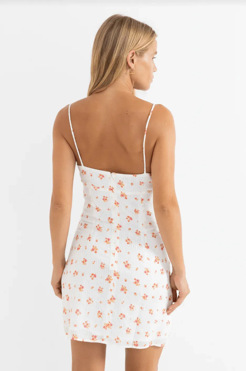 Rhythm Rosie Floral Mini Dress - White sold by Sun Diego Boardshops product image thumbnail 2