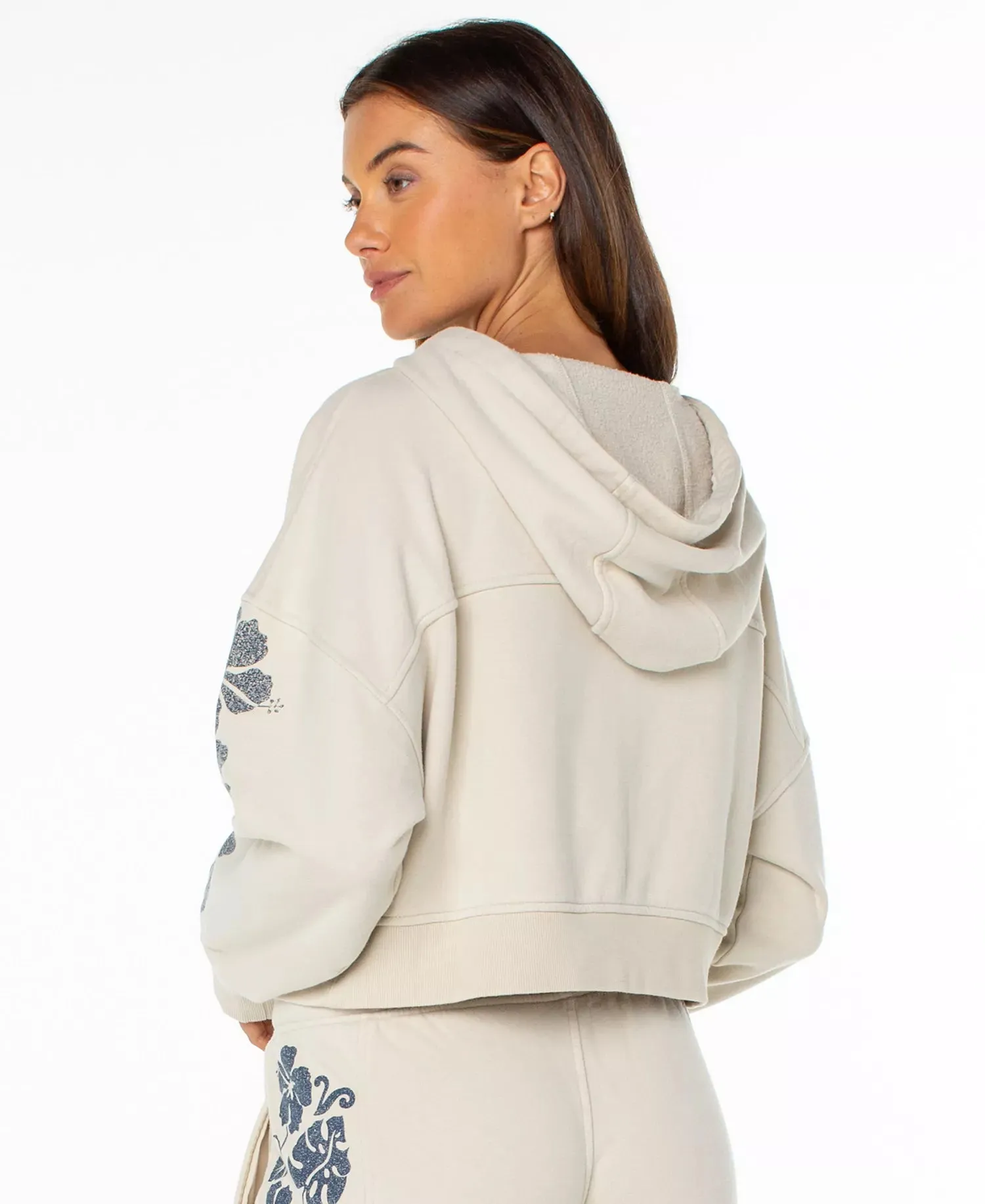 Roxy Fringing Reefs Hoodie - Pumice Stone sold by Sun Diego Boardshops product image thumbnail 2