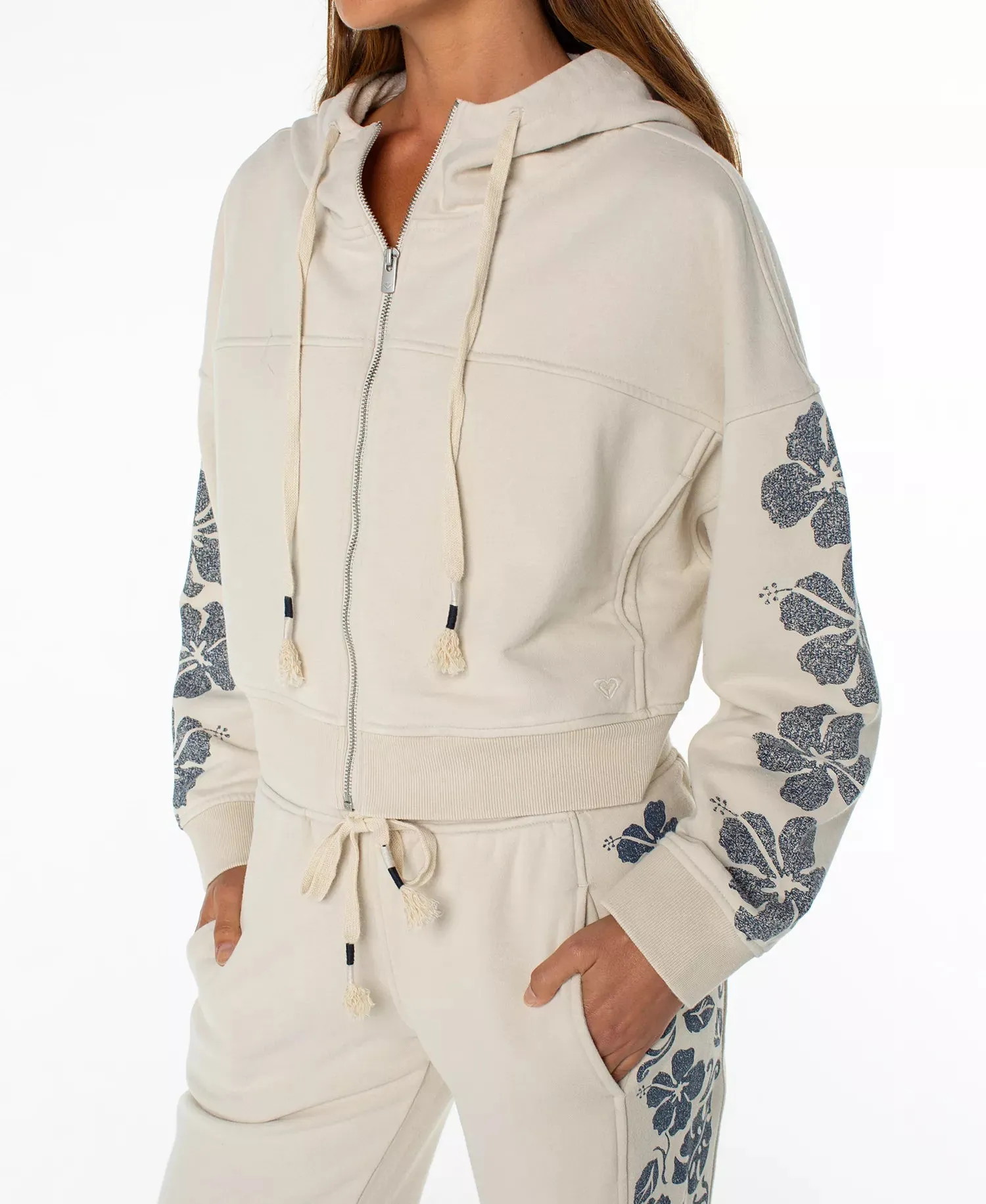 Roxy Fringing Reefs Hoodie - Pumice Stone sold by Sun Diego Boardshops product image thumbnail 3