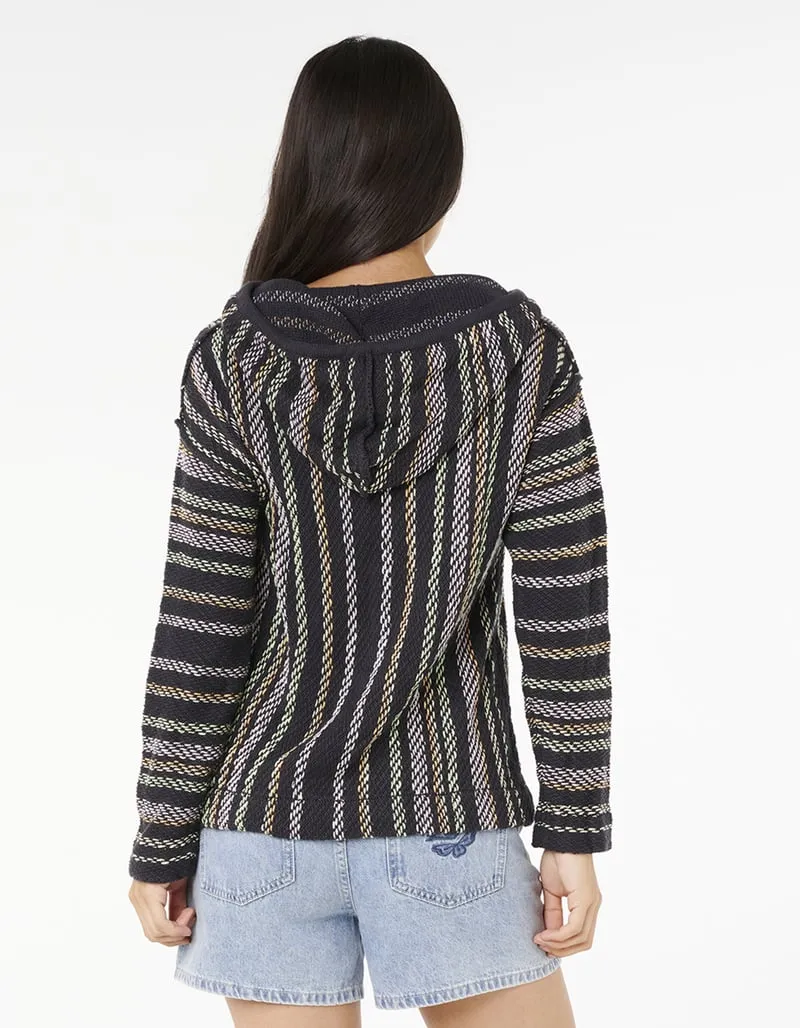 Rip Curl Revival Knit Poncho - Washed Black 8264 sold by Sun Diego Boardshops product image thumbnail 2