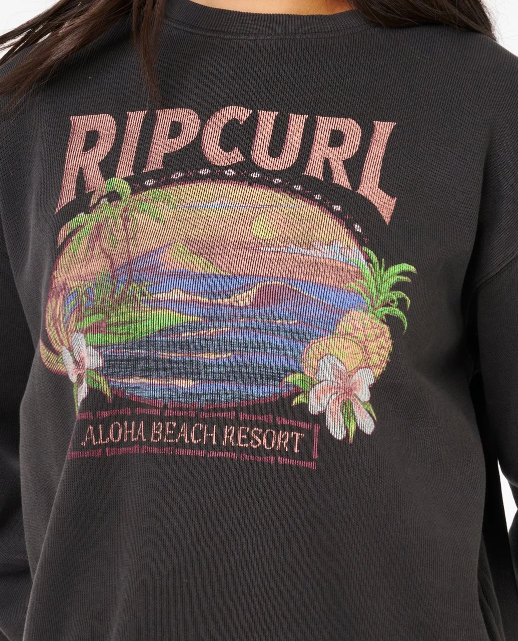 Rip Curl Sunset Relaxed Crew - Washed Black 8264 sold by Sun Diego Boardshops product image thumbnail 4
