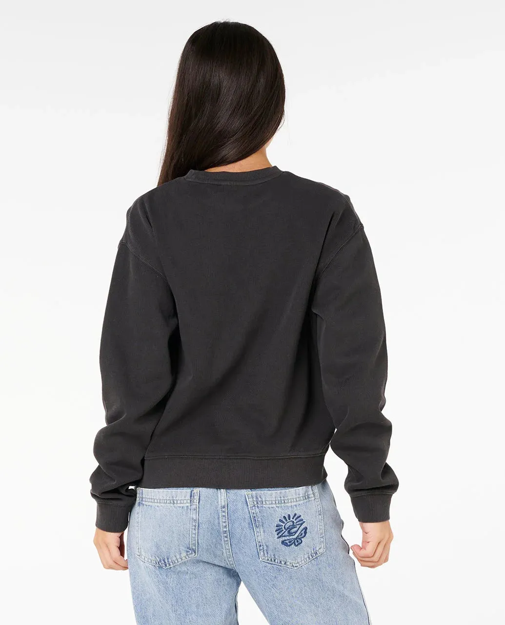 Rip Curl Sunset Relaxed Crew - Washed Black 8264 sold by Sun Diego Boardshops product image thumbnail 3