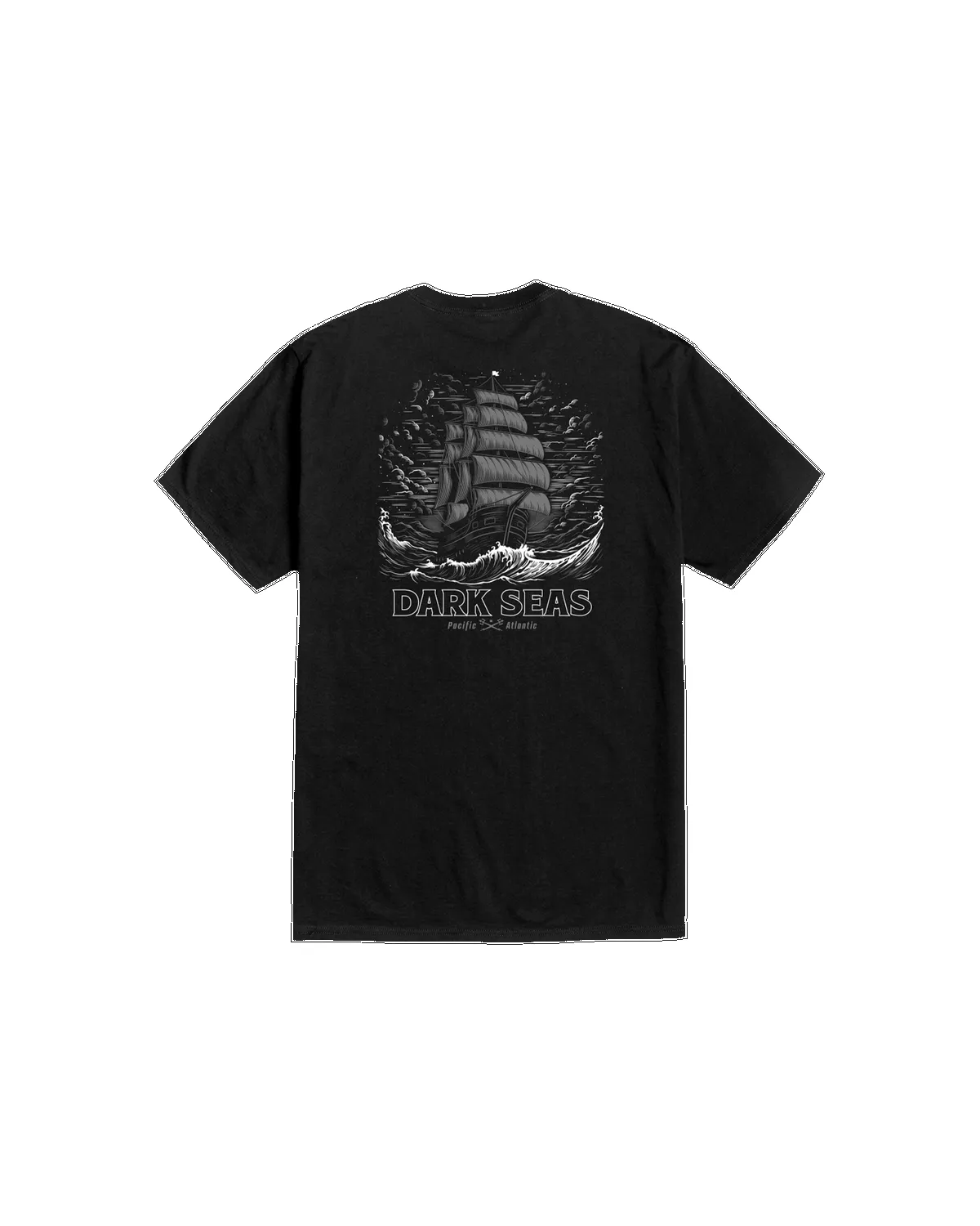 Dark Seas Dead Of Nite Stock T-Shirt - Black sold by Sun Diego Boardshops