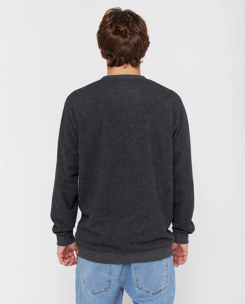 Rip Curl Grid Crew - Black Marle sold by Sun Diego Boardshops product image thumbnail 3