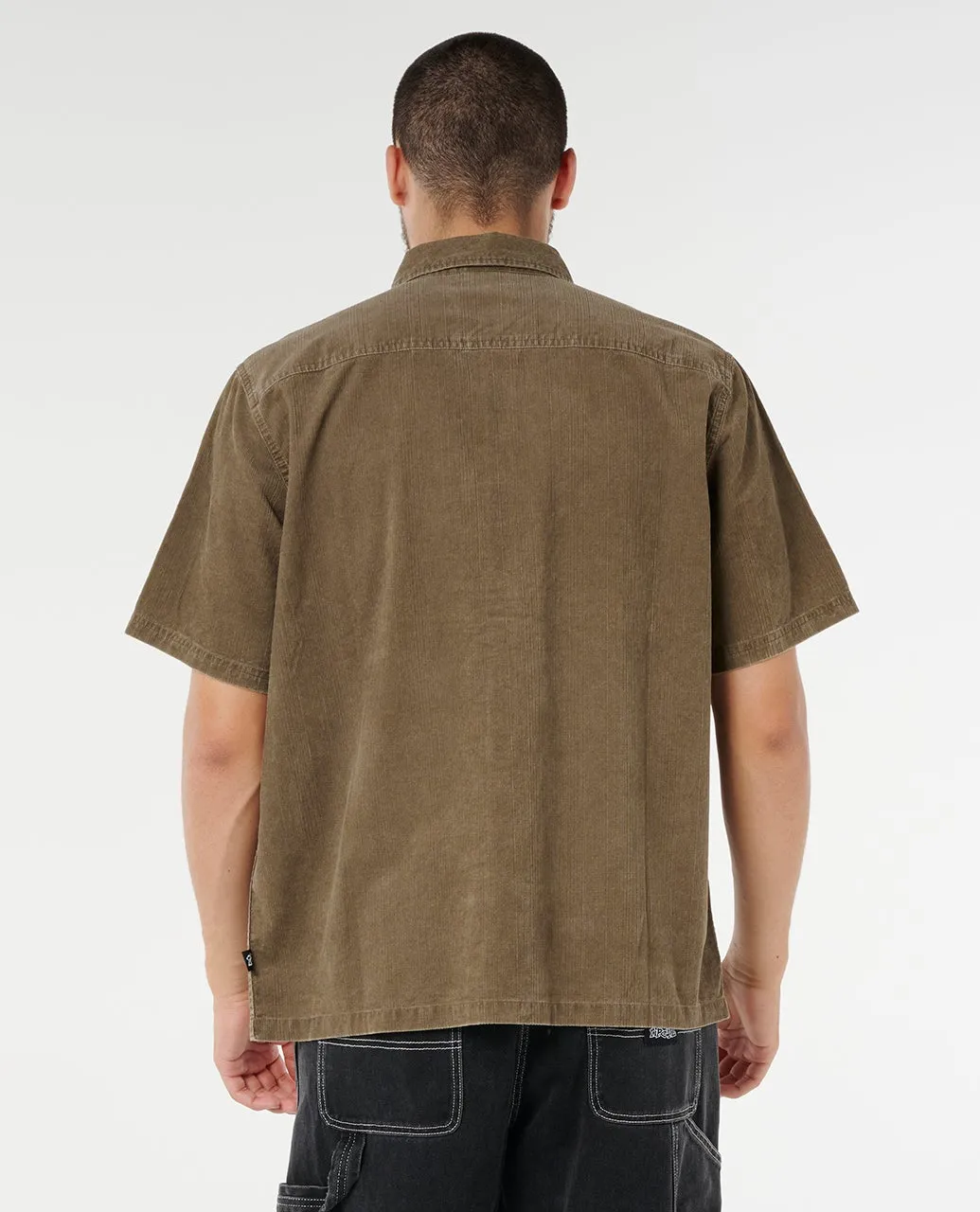 Rip Curl Raw Energy Cord Short Sleeve Shirt - Rock sold by Sun Diego Boardshops product image thumbnail 3