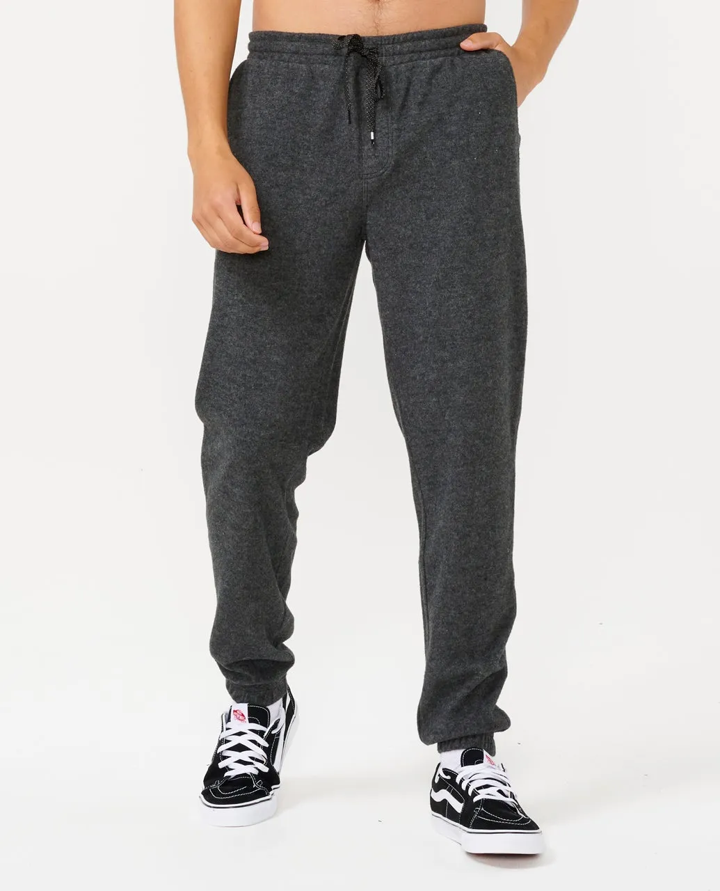Rip Curl Grid Trackpant - Black Marle sold by Sun Diego Boardshops