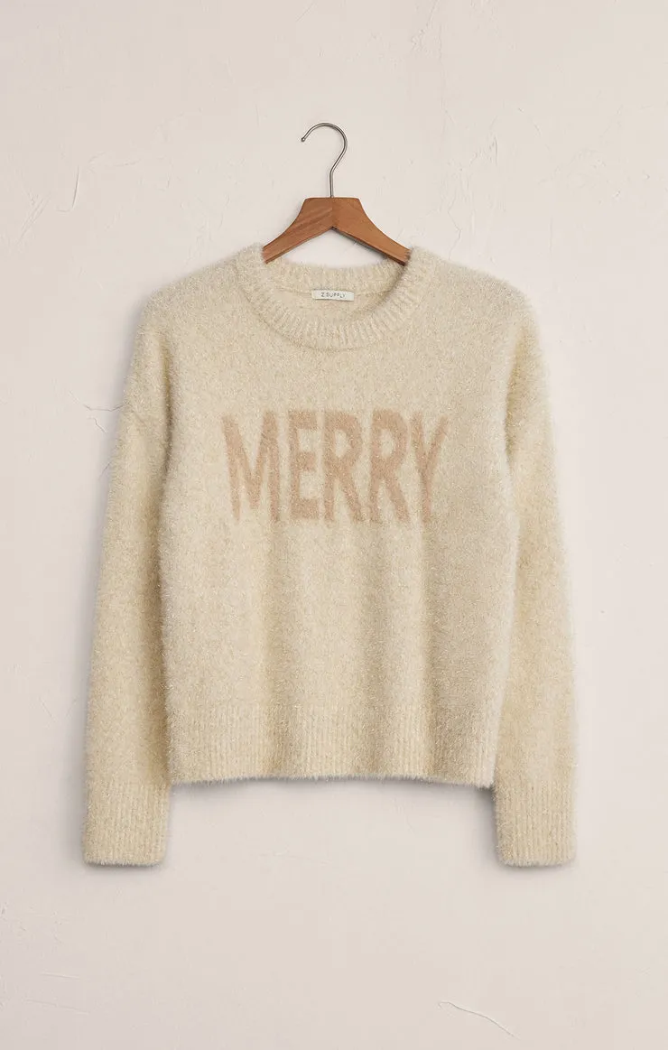 Z-Supply Merry Gold Sweater - Warm White sold by Sun Diego Boardshops product image thumbnail 4