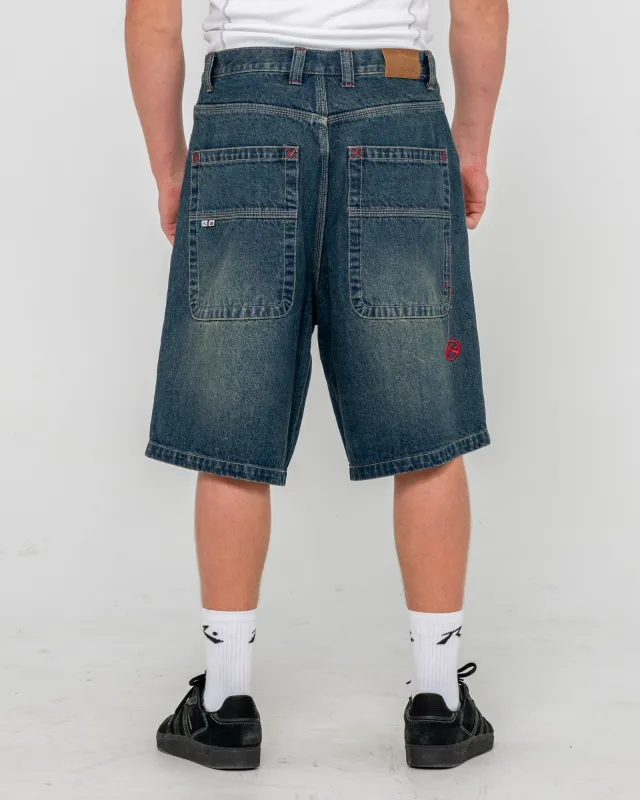 Rusty Yowie Baggy Jort - 24" - Dark N Dirty sold by Sun Diego Boardshops