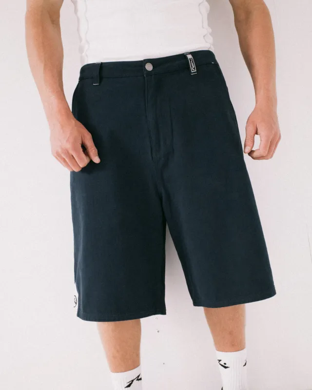 Rusty Strikewear Baggy Twill Short - 24" - Dark Blue sold by Sun Diego Boardshops