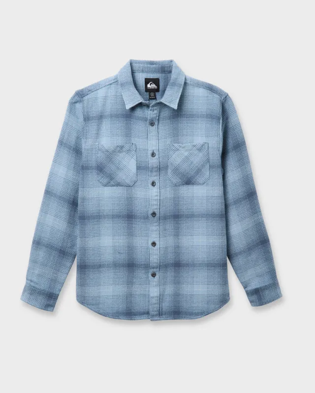Quiksilver Dna Flannel Shirt - China Blue Chn sold by Sun Diego Boardshops