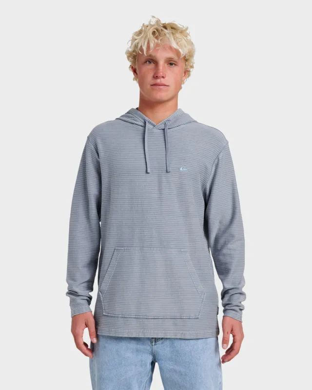 Quiksilver Alamitos Long Sleeve Hood - China Blue Chn sold by Sun Diego Boardshops