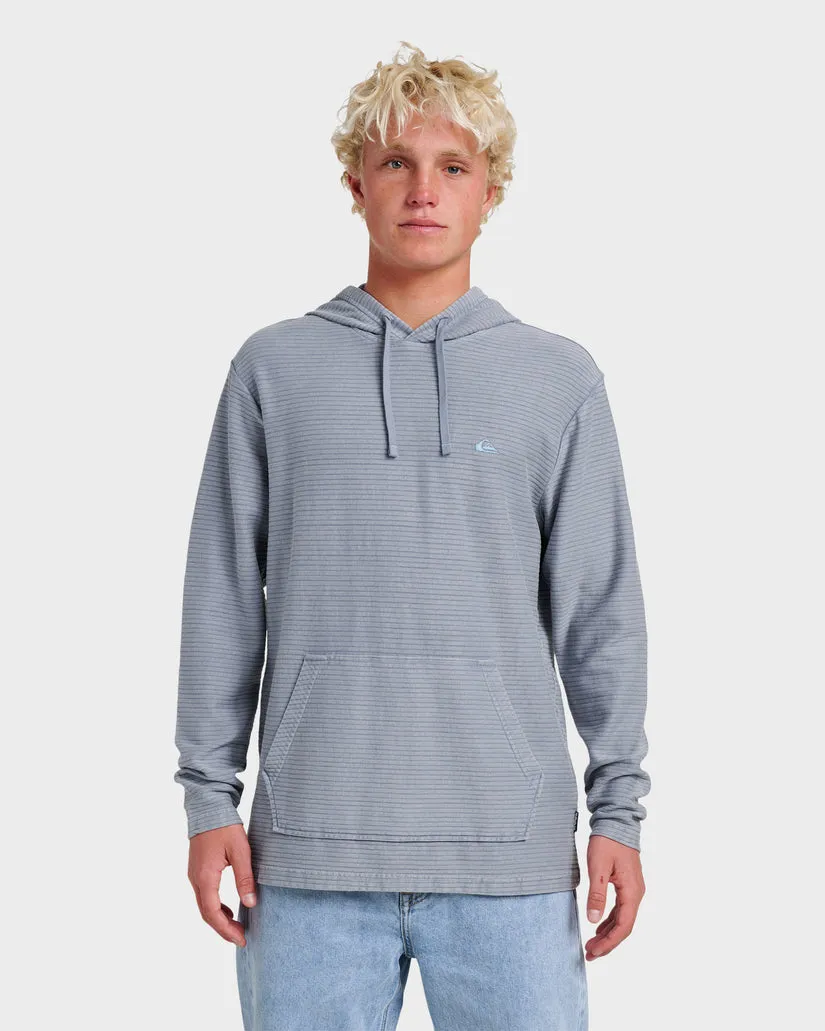 Quiksilver Alamitos Long Sleeve Hood - China Blue Chn sold by Sun Diego Boardshops