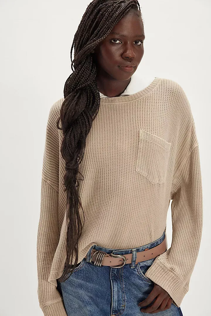 Free People Dawson Pocket Thermal - Smoothe Stone sold by Sun Diego Boardshops product image thumbnail 3
