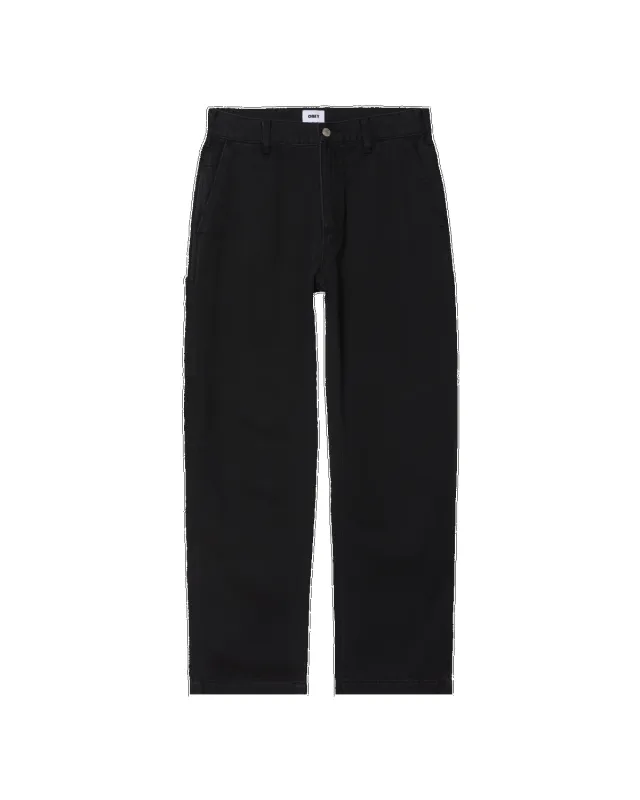 Obey Hardwork Carpenter Denim - Black Faded Wash sold by Sun Diego Boardshops
