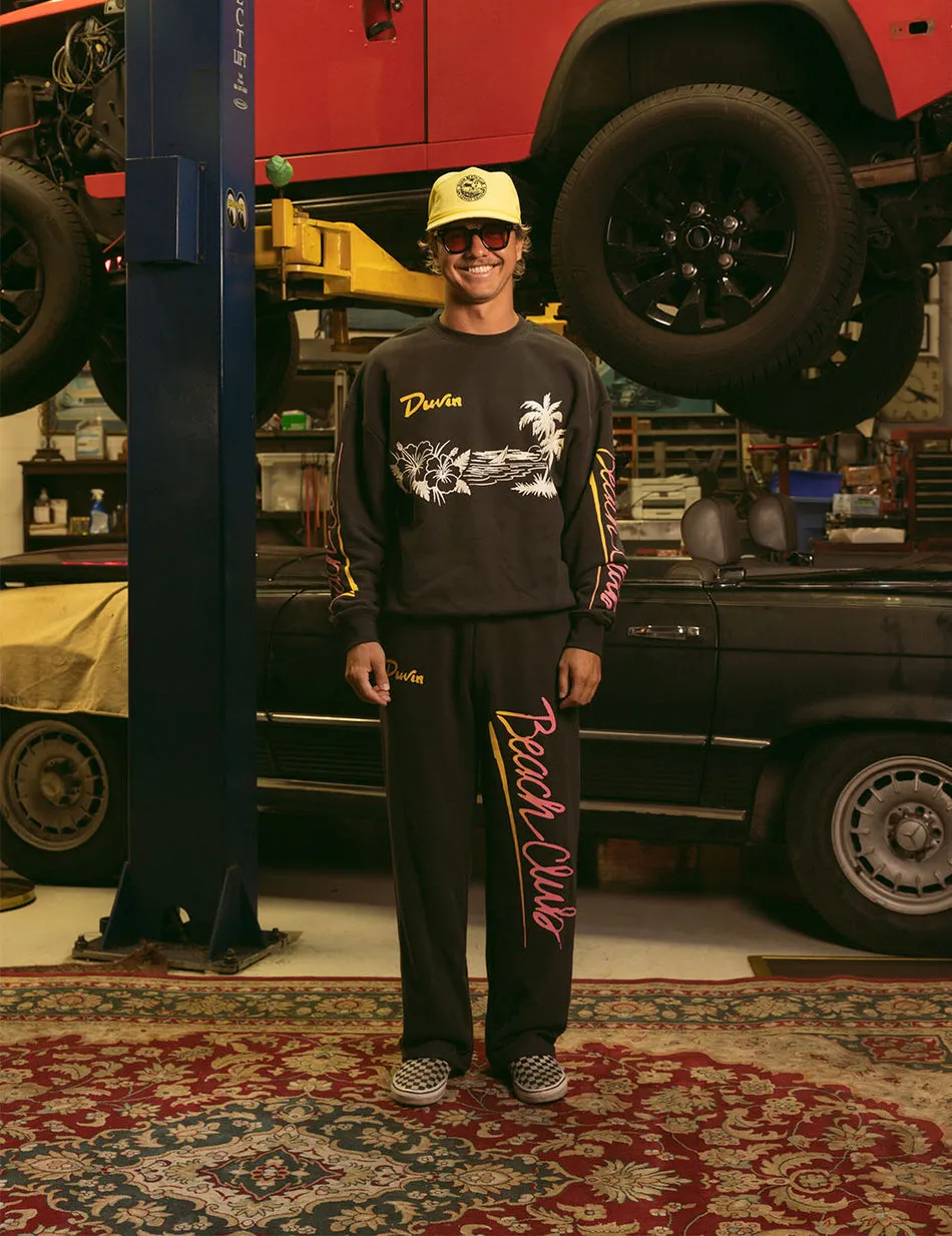 Duvin Beach Club Crew Fleece - Black sold by Sun Diego Boardshops product image thumbnail 4