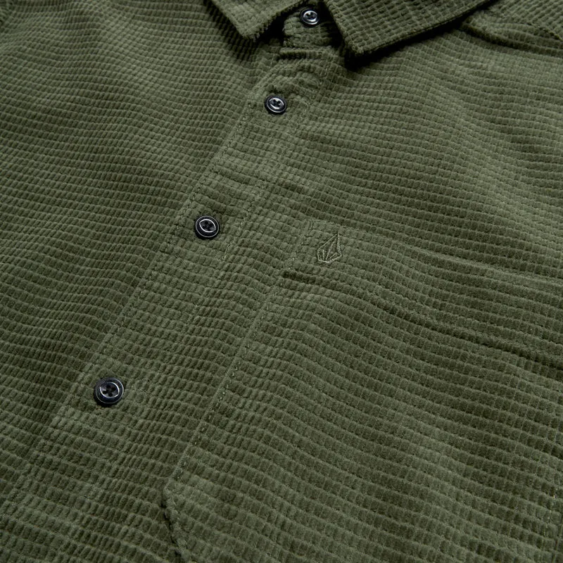 Volcom Fostered Chest Pocket Long Sleeve - Dark Olive sold by Sun Diego Boardshops product image thumbnail 3
