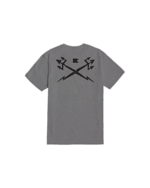Dark Seas Wreckage Heavyweight T-Shirt - Storm Grey sold by Sun Diego Boardshops