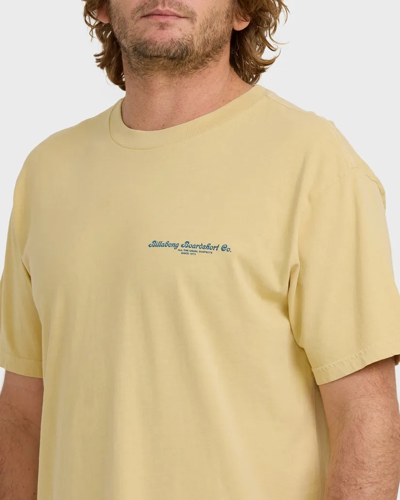 Billabong Suspects Premium Ww Short Sleeve T-Shirt - Golden Yellow sold by Sun Diego Boardshops product image thumbnail 3