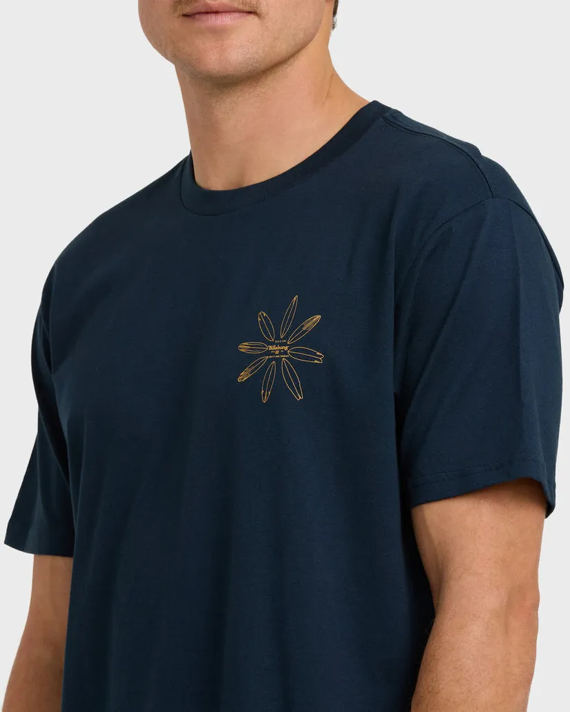 Billabong Quiver Premium Short Sleeve T-Shirt - Navy sold by Sun Diego Boardshops product image thumbnail 3