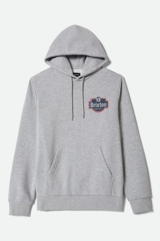 Brixton Genuine Quality Hoodie - Heather Grey sold by Sun Diego Boardshops