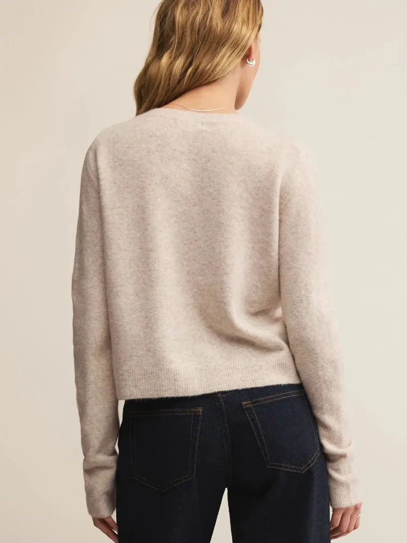 Z-Supply Medina Cozy Cardigan - Light Oatmeal Heather sold by Sun Diego Boardshops product image thumbnail 2