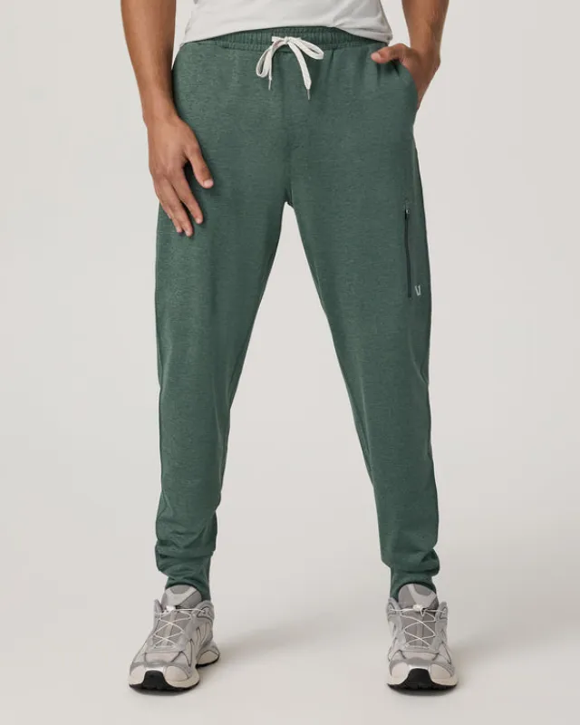 Vuori Sunday Performance Jogger - Agate Green Heather sold by Sun Diego Boardshops