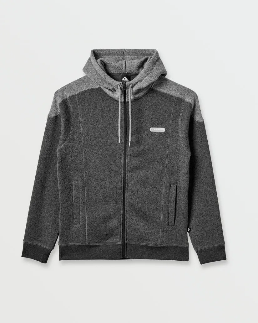 Quiksilver Keller Zip Hoodie - Black Heather sold by Sun Diego Boardshops