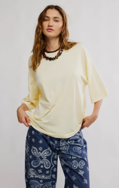 Free People We The Free Perfect Oversized Tee - Perfect Flan sold by Sun Diego Boardshops