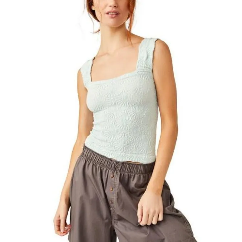 Free People Love Letter Cami - Icy Morn sold by Sun Diego Boardshops