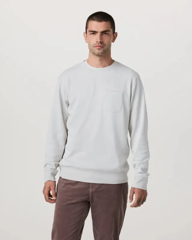 Vuori Jeffreys Crew 2.0 - Winter Grey Heather sold by Sun Diego Boardshops