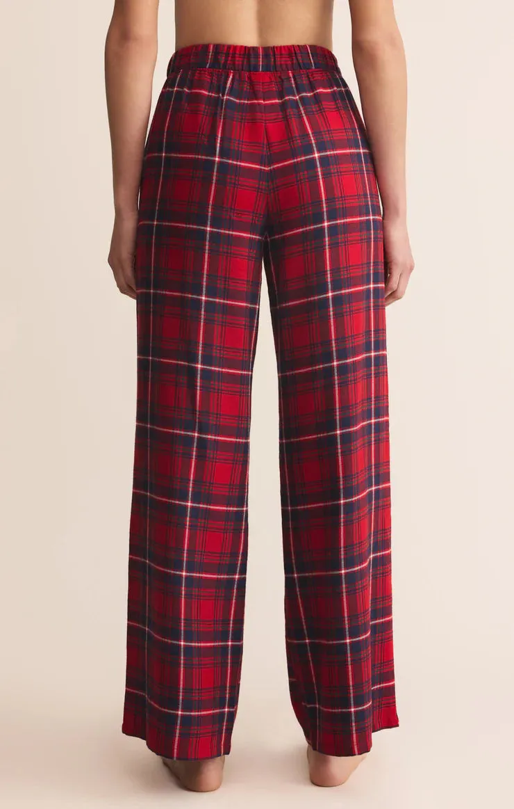 Z-Supply Hangout Plaid Pant - Haute Red sold by Sun Diego Boardshops product image thumbnail 2