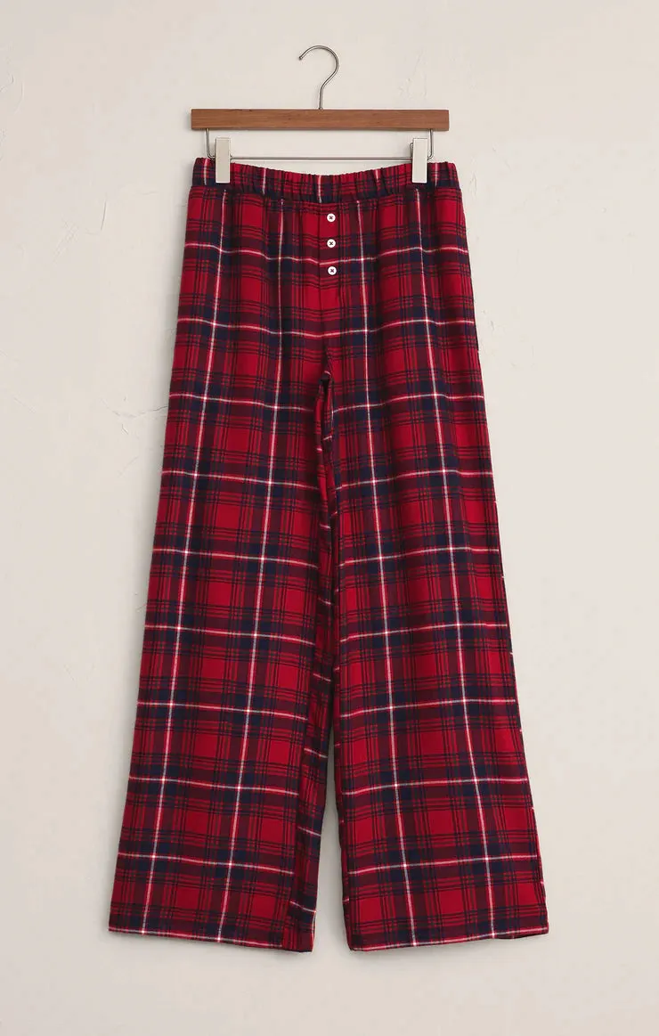 Z-Supply Hangout Plaid Pant - Haute Red sold by Sun Diego Boardshops product image thumbnail 5