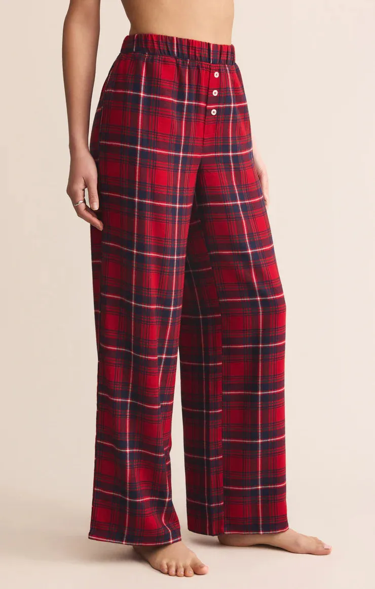 Z-Supply Hangout Plaid Pant - Haute Red sold by Sun Diego Boardshops product image thumbnail 3