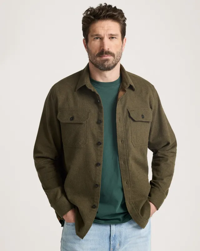 Pendleton Burnside Cotton Flannel Shirt - Forest Green Heather sold by Sun Diego Boardshops