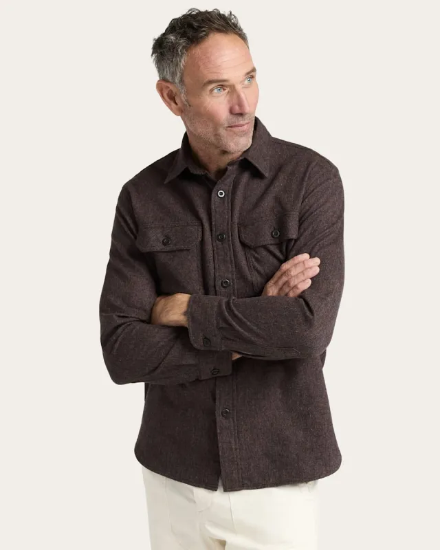 Pendleton Burnside Cotton Flannel Shirt - Brown Heather sold by Sun Diego Boardshops
