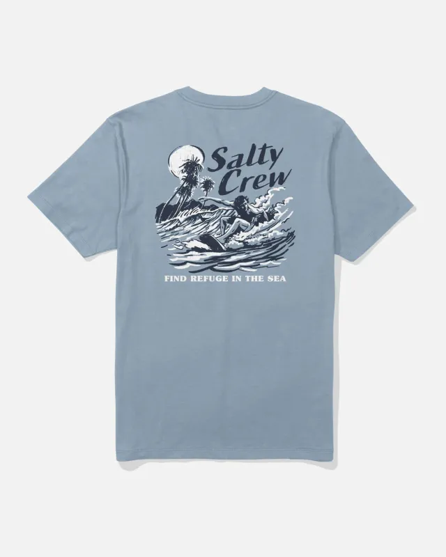 Salty Crew Surf Camp Tee - Blue Fog sold by Sun Diego Boardshops