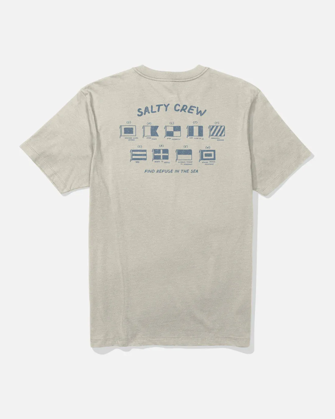 Salty Crew Call Sign Tee - Bone sold by Sun Diego Boardshops