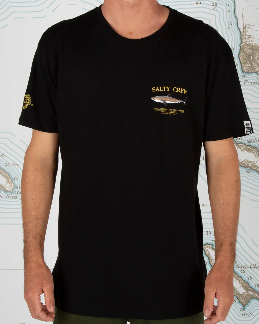 Salty Crew Bruce Tee - Black sold by Sun Diego Boardshops product image thumbnail 2