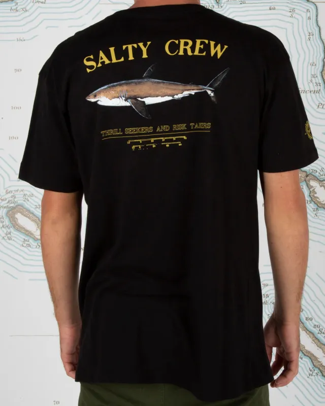 Salty Crew Bruce Tee - Black sold by Sun Diego Boardshops