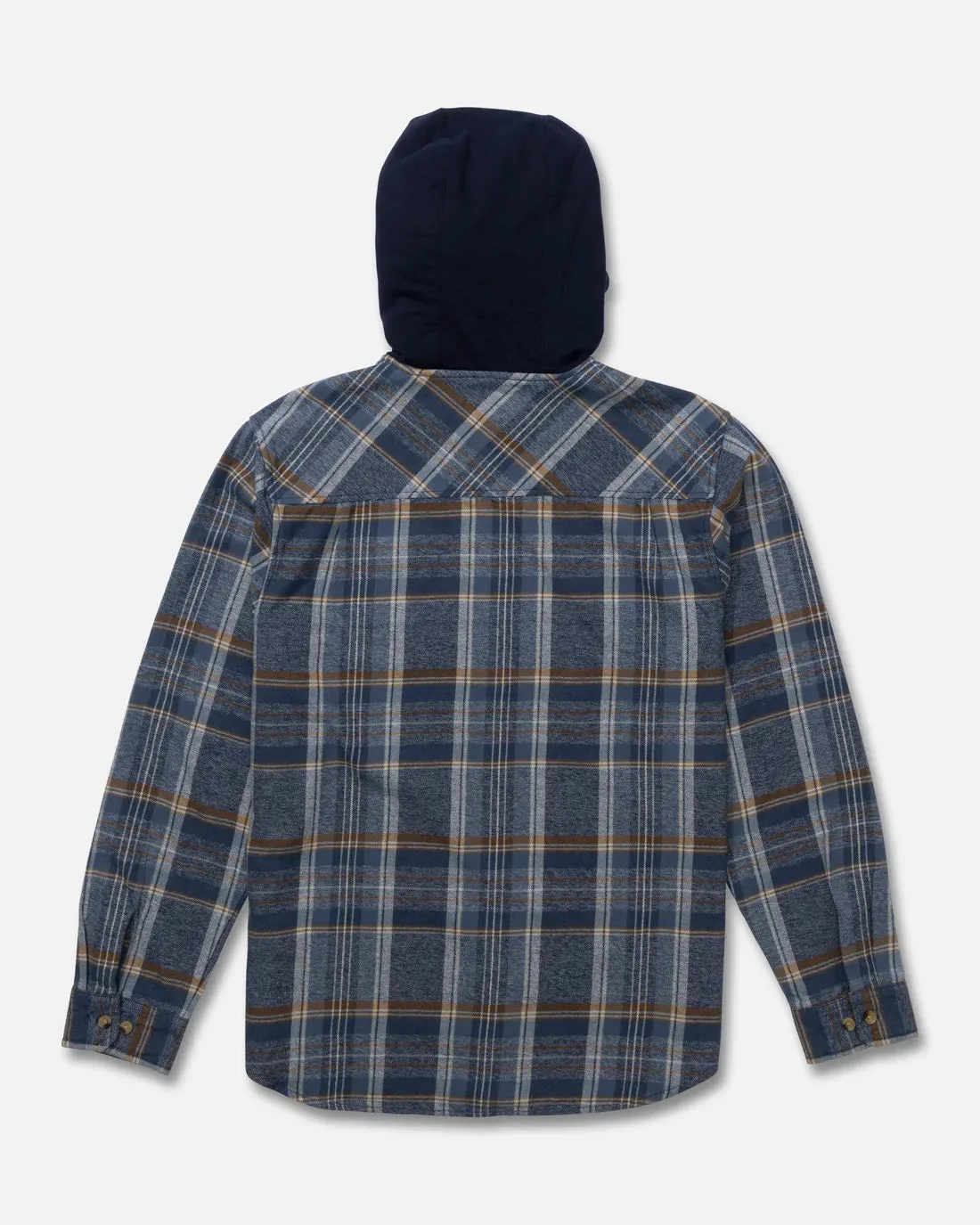 Salty Crew Whitewash Hooded Flannel - Midnight Navy sold by Sun Diego Boardshops product image thumbnail 2