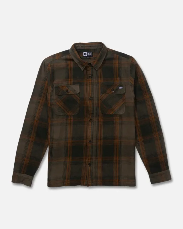 Salty Crew Windward Flannel - Olive sold by Sun Diego Boardshops